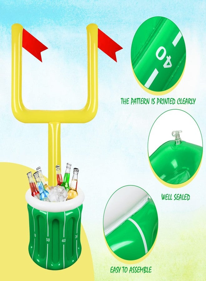Zhanmai Large Football Inflatable Drink Cooler Inflatable Serving Bar Food Container Drink Holder for football Party Supplies Decorations - Image 3