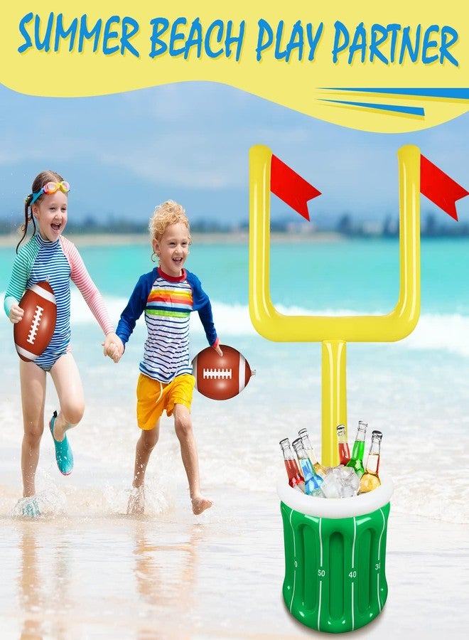 Zhanmai Large Football Inflatable Drink Cooler Inflatable Serving Bar Food Container Drink Holder for football Party Supplies Decorations - Image 2