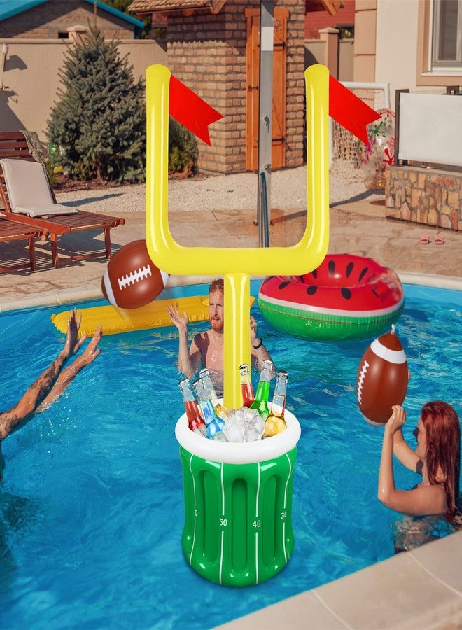 Zhanmai Large Football Inflatable Drink Cooler Inflatable Serving Bar Food Container Drink Holder for football Party Supplies Decorations - Image 5