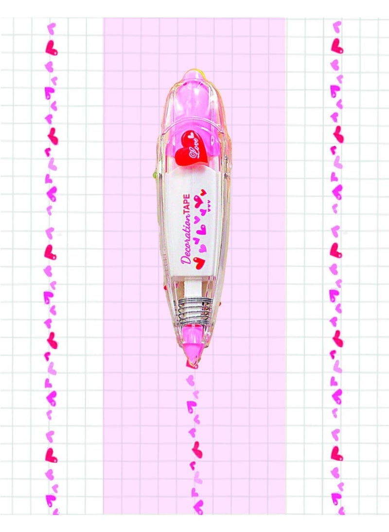 Kağıt Gemi Dükkan - Heart Decoration Tape Tipex - Tipex - Image 1