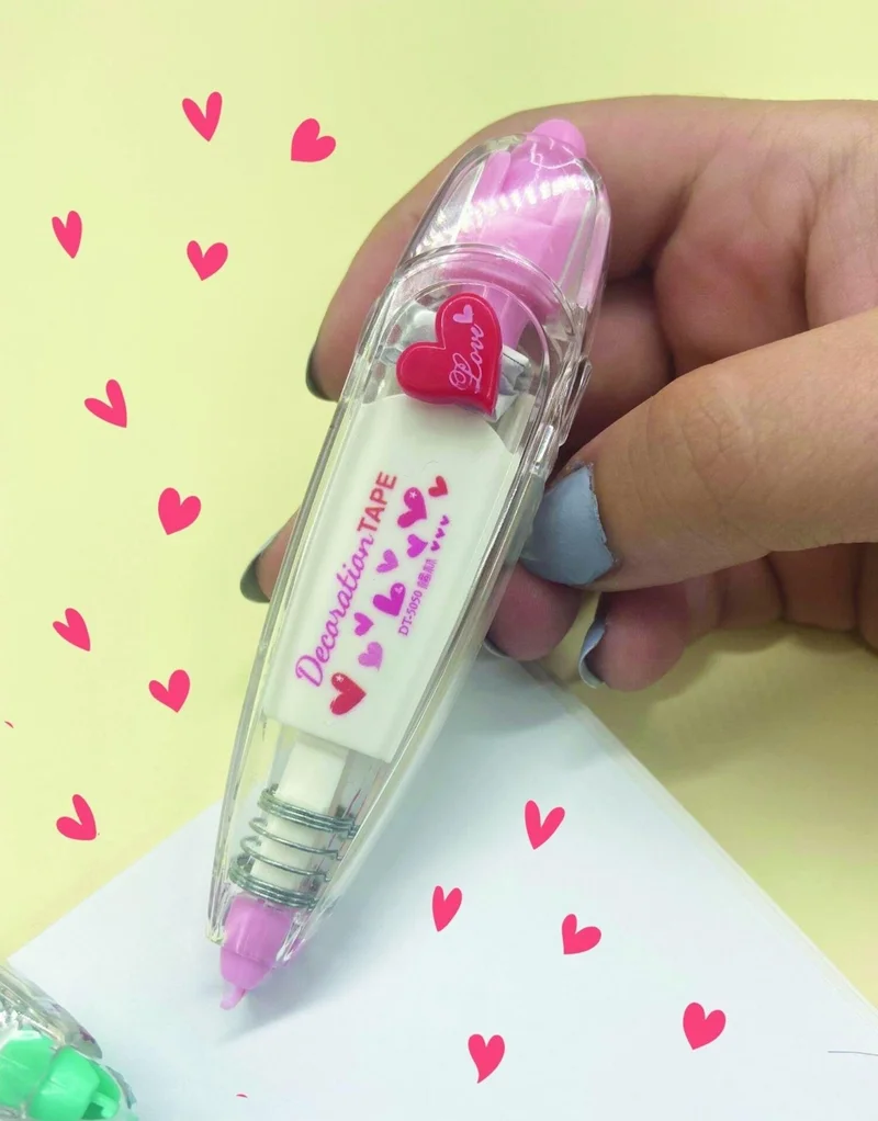 كاغيت جيمي دوكان Heart Decoration Tape Tipex - Tipex