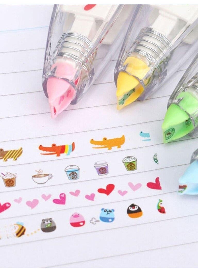 Kağıt Gemi Dükkan - Heart Decoration Tape Tipex - Tipex - Image 1