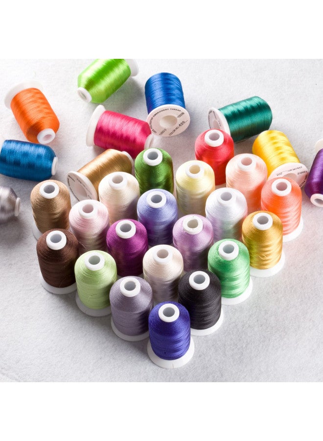Simthread Brother 40 Colors 1100Y(1000M) Machine Embroidery Thread Big Spool Polyester Bright and Beautiful Colors for Brother Babylock Janome Singer Pfaff Husqvarna Bernina Machines - Image 2