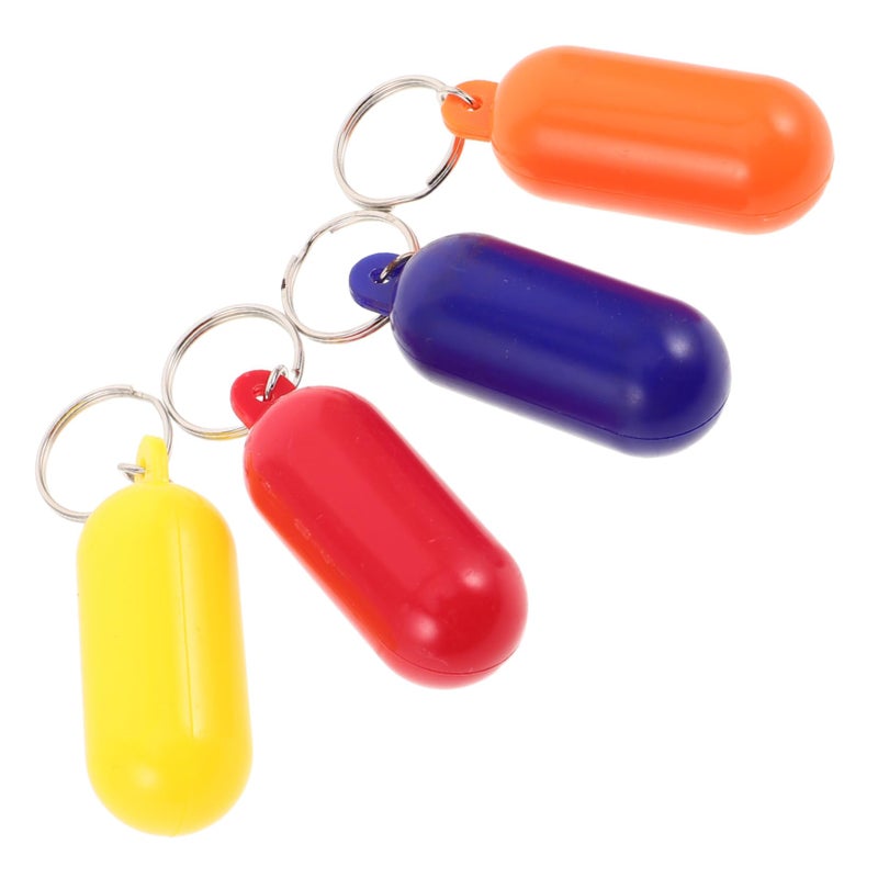 4 Pack Boat Key Float Keychain Lightweight High Visibility Floating Key Ring For Water Sports Beach Outdoor Activities - Image 2