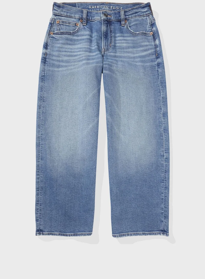 American Eagle Wide Leg Crop Jeans
