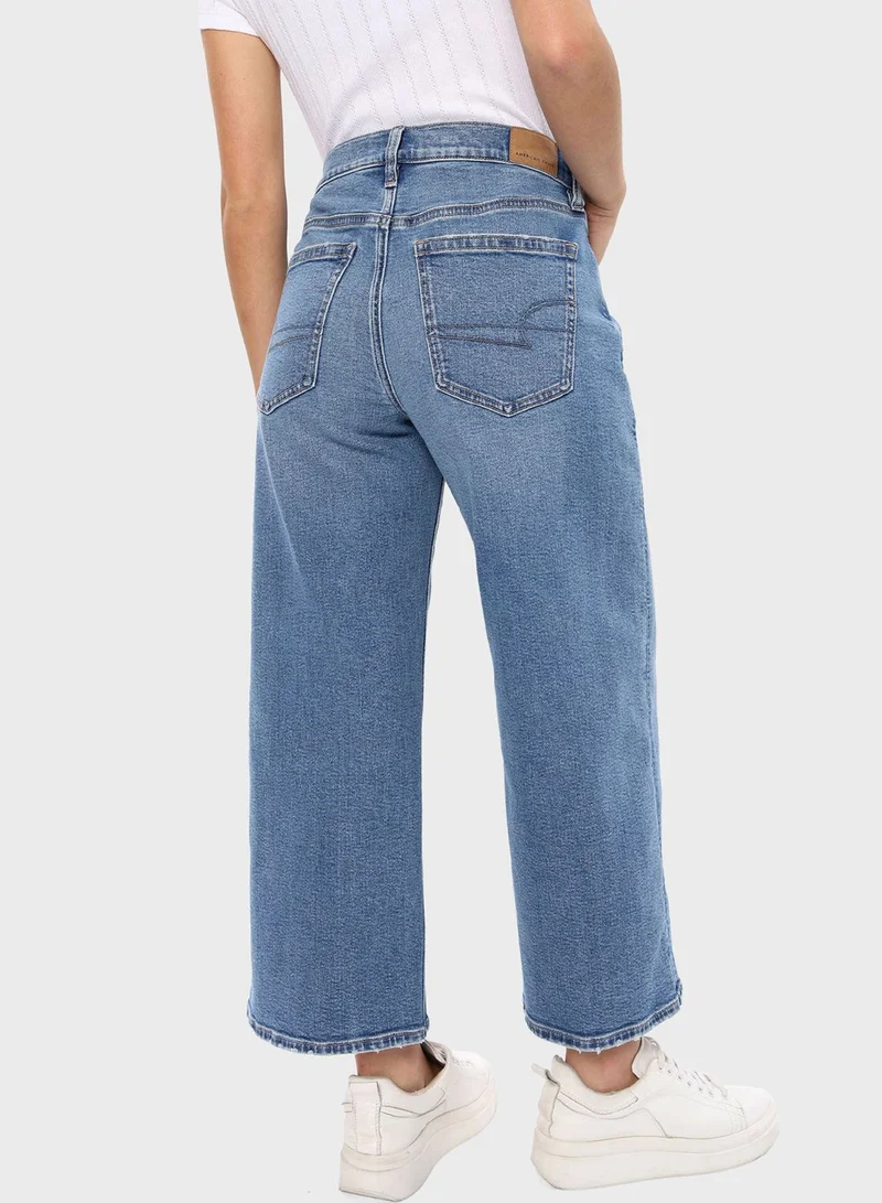 American Eagle Wide Leg Crop Jeans