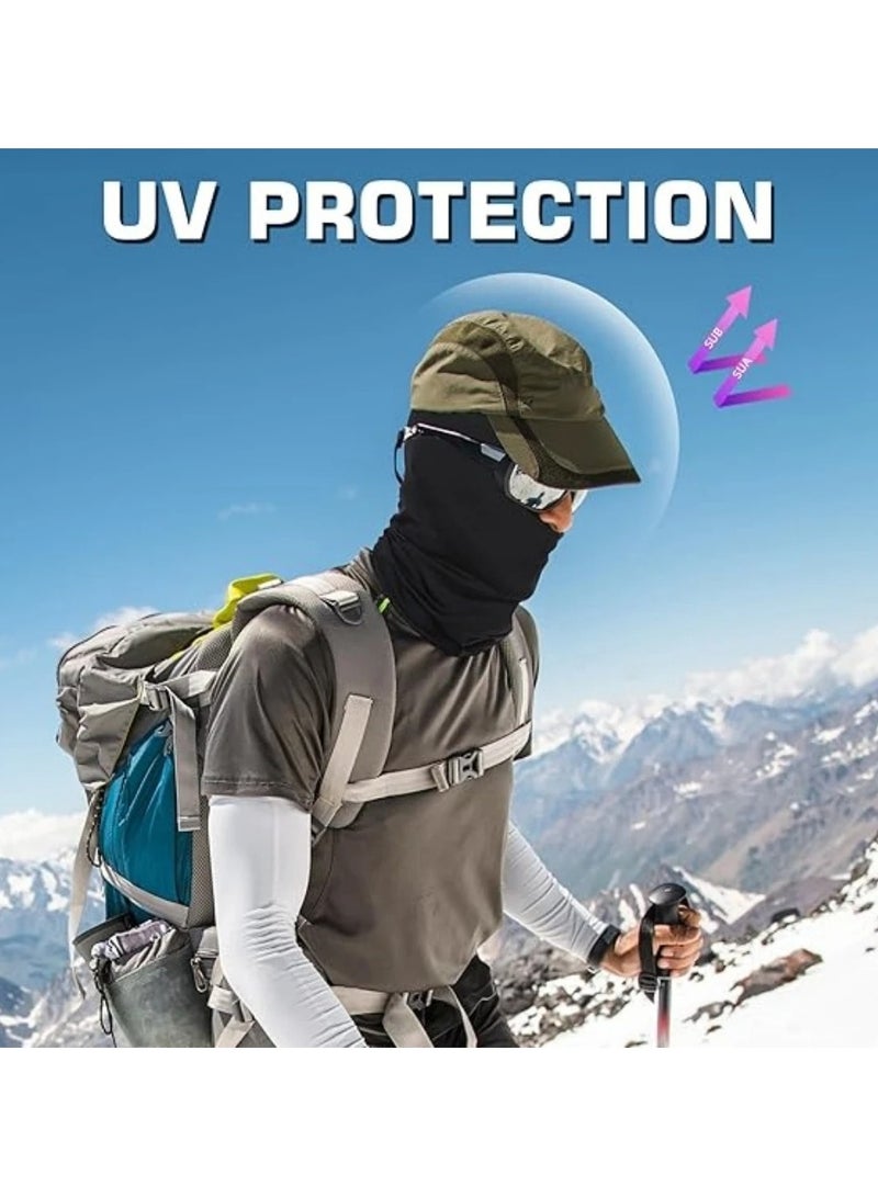 Generic 2Pcs Balaclava Head Cover Cooling Neck Gaiter UV Protector Motorcycle Ski Face Mask For  Cosplay Costume Accessories  - Image 4