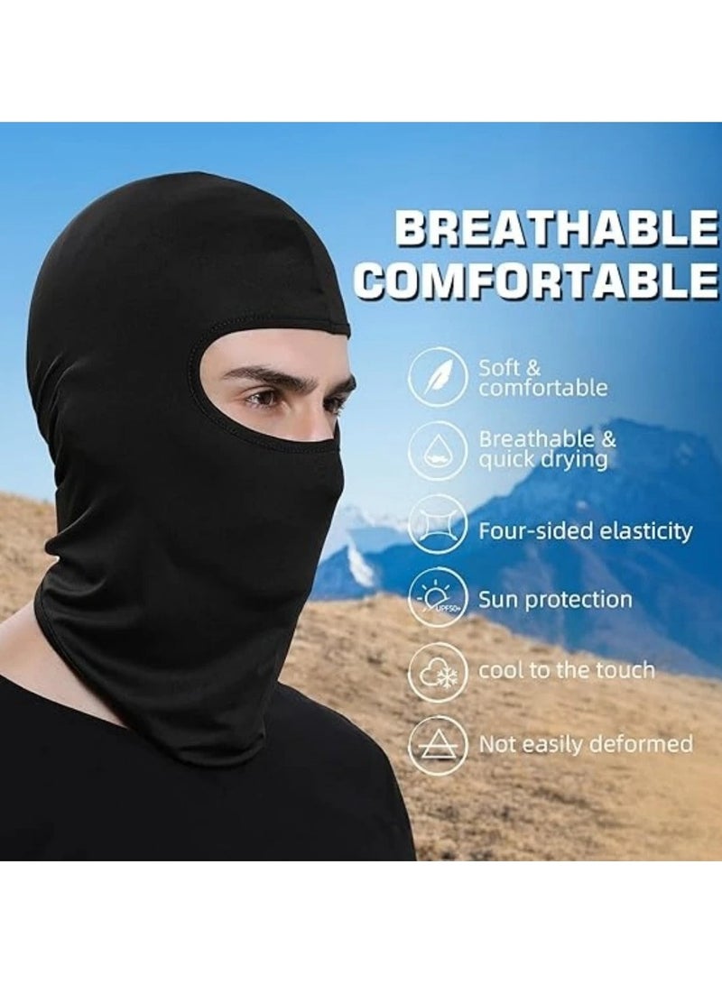 Generic 2Pcs Balaclava Head Cover Cooling Neck Gaiter UV Protector Motorcycle Ski Face Mask For  Cosplay Costume Accessories  - Image 2