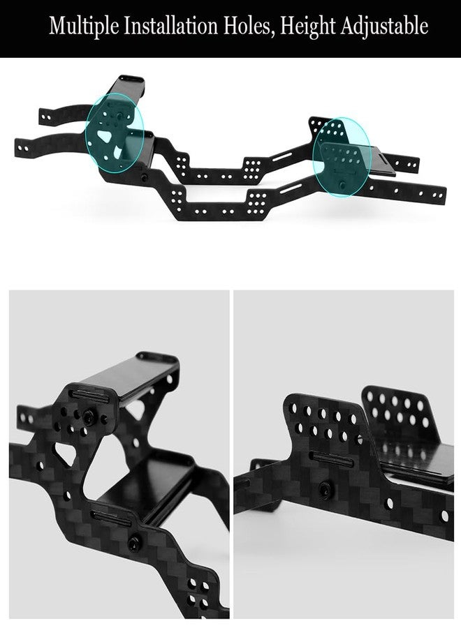 طقم هيكل من ألياف الكربون MORLORDY LCG SCX24، مجموعة قضبان إطار لسيارة الزحف Axial 1/24 C10 JLU Bronco Deadbolt RC، قطعة ترقية - Image 5