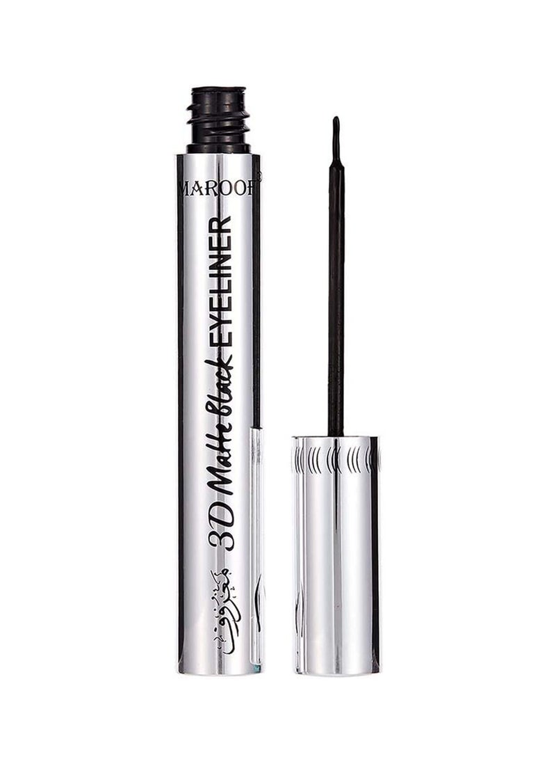 MAROOF 3D Matte Black Eyeliner 10ml - Image 1