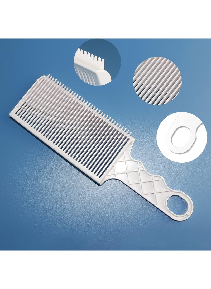 SOLARAE Blending Flat Top Comb, 2 Pieces Fade Combs, Professional Barber Cutting Comb Heat Resistant Clipper Comb for Men Salon Styling Tools ‚Äì White - Image 5