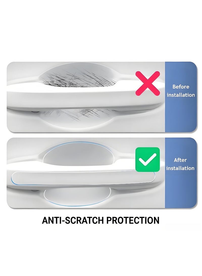 14PCS Universal Car Door Protector Set Anti Scratch Anti Collision Guard Stickers for Door Edge Handles Mirrors & Bumper Car Accessories - Image 1