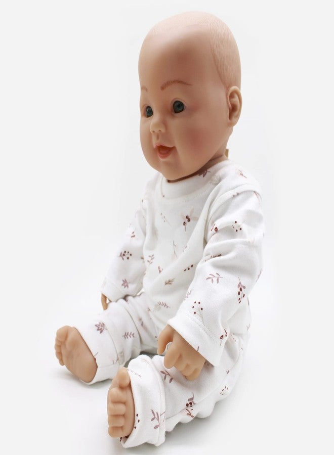 Trender Unisex Organic Cotton Open Shoulder T-Shirt Pyjama Set for New Born Baby Boys & Girls - White (for 0-3 Month) - Image 2