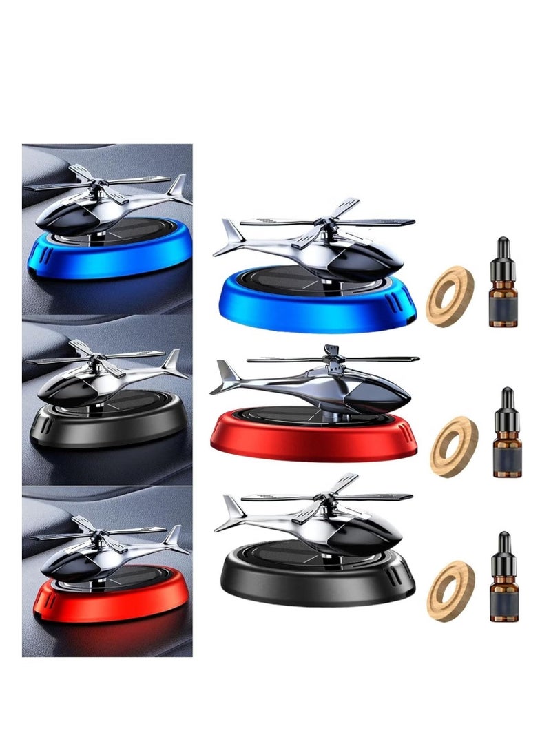 ELTRAZONE Solar-Powered Helicopter Car Air Freshener – Rotating Aromatherapy Diffuser in Silver Aviation Alloy Design – Elegant and Fragrant Interior Accessory for Car & Home - Image 5