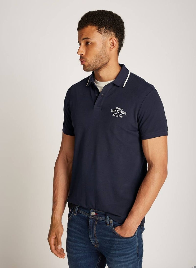 TOMMY HILFIGER Slim Tipped Polo Shirt - Image 5