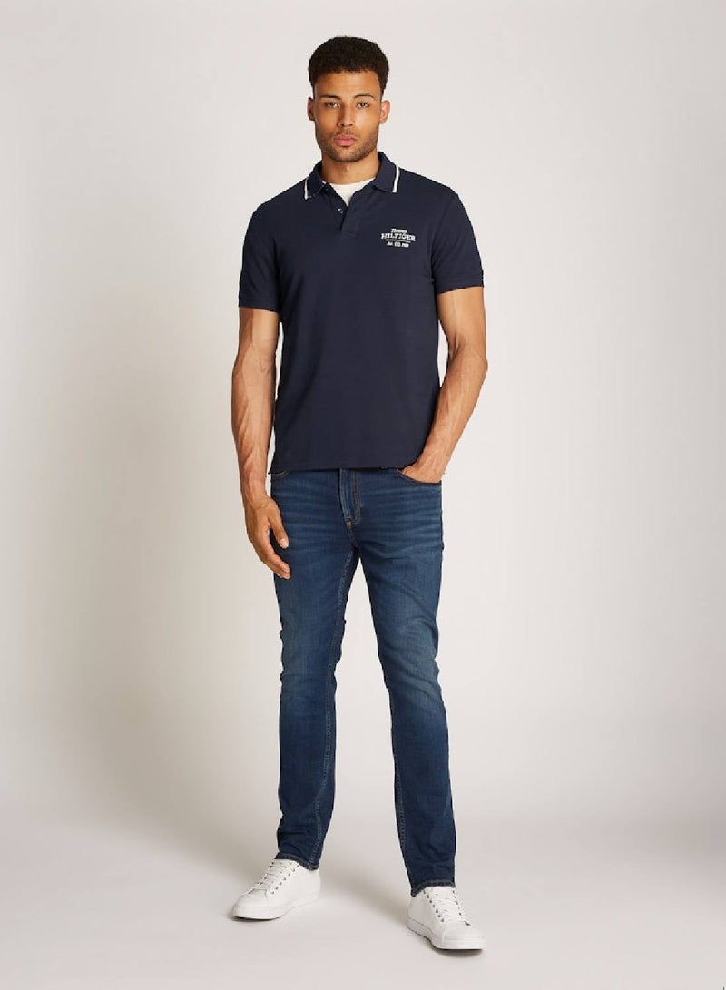 TOMMY HILFIGER Slim Tipped Polo Shirt - Image 3