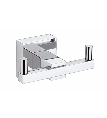 PROMIXO Heavy Duty Stainless Steel Matrix Robe Hook with Chrome Finish for Bathroom and Home Improvement (Pack of 1) - Image 5