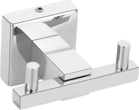PROMIXO Heavy Duty Stainless Steel Matrix Robe Hook with Chrome Finish for Bathroom and Home Improvement (Pack of 1) - Image 1