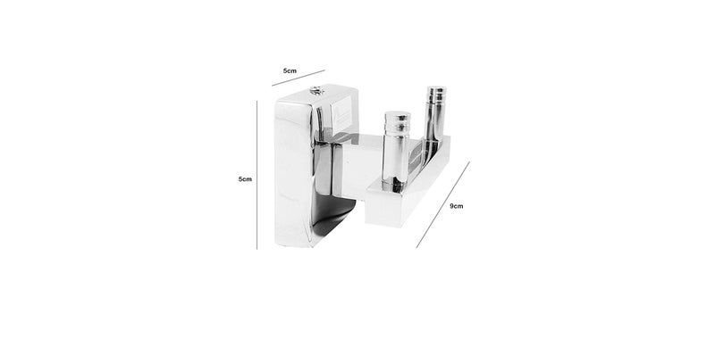 PROMIXO Heavy Duty Stainless Steel Matrix Robe Hook with Chrome Finish for Bathroom and Home Improvement (Pack of 1) - Image 2