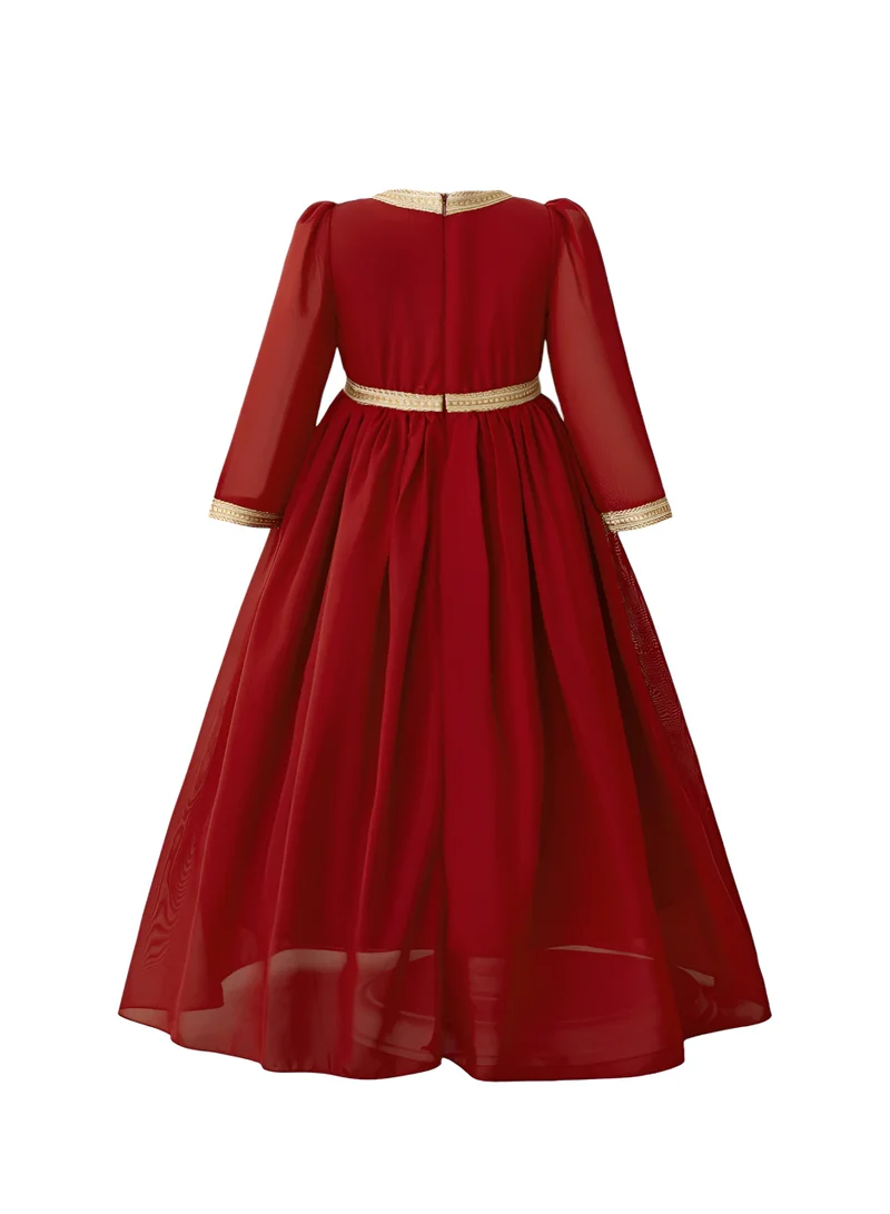 D'Daniela D'Daniela Rouge Radiance Abaya Dress - Red