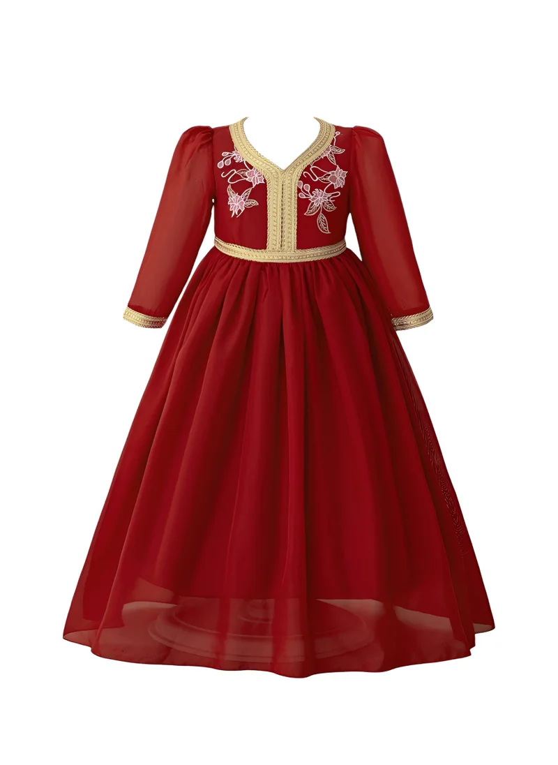 D'Daniela D' Daniela - Rouge Radiance Abaya Dress - Red