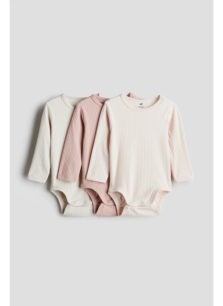 اتش اند ام 3-Pack Ribbed Bodysuits