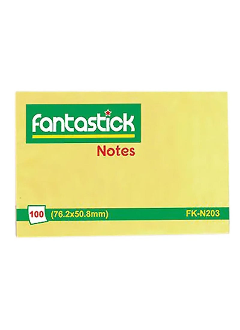 Fantastick 3-Piece Sticky Notes 2x3 Inch Size Yellow  - Image 2