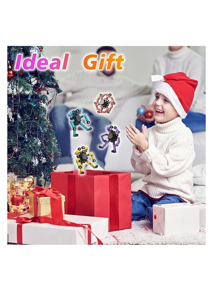 4 Pack Transformable Spinners Toys- Robot Spinner Gift for Kids and Adults Stress Relief ADHD Autism Sensory Toys  - Image 5