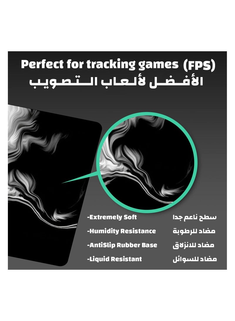 ياسا ماوس باد كبير جدا من ياسا مقاس 100*50 سم بتصميم جرافيك جميل جدا مع خاصية منع الانزلاق يكفي للفأرة والكيبورد وحواف مخيطه ومضاد للسوائل باتقان مونو  - Image 3