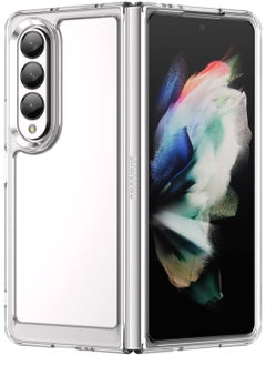 Case for Samsung Galaxy Z Fold 4 5G Clear TPU Four Corners Protective Cover Transparent Soft funda