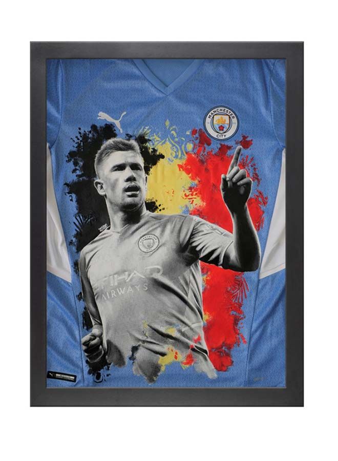 Boomah Accessories Kevin De Bruyne Shirt Drawing Poster With Frame 50x40 cm 