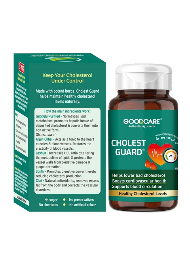 GOOD CARE Goodcare Cholest guard | Manages Cholesterol Level | Promotes Heart Health | Helps to Fight LDL | Maintain Bad Cholesterol| Clinically Tested - 60 Capsules - Image 2