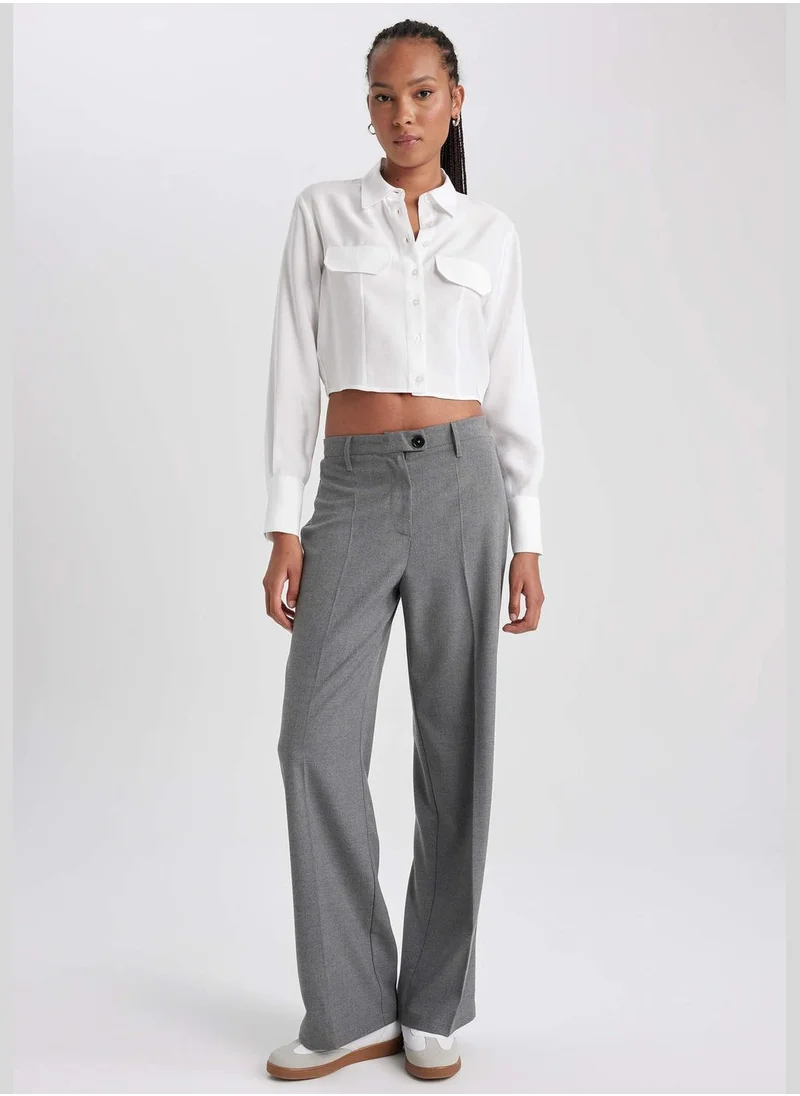 DeFacto Woman Wide Leg Woven Trousers