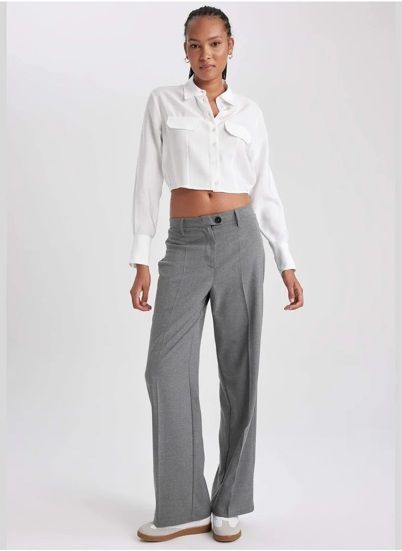 DeFacto Woman Wide Leg Woven Trousers