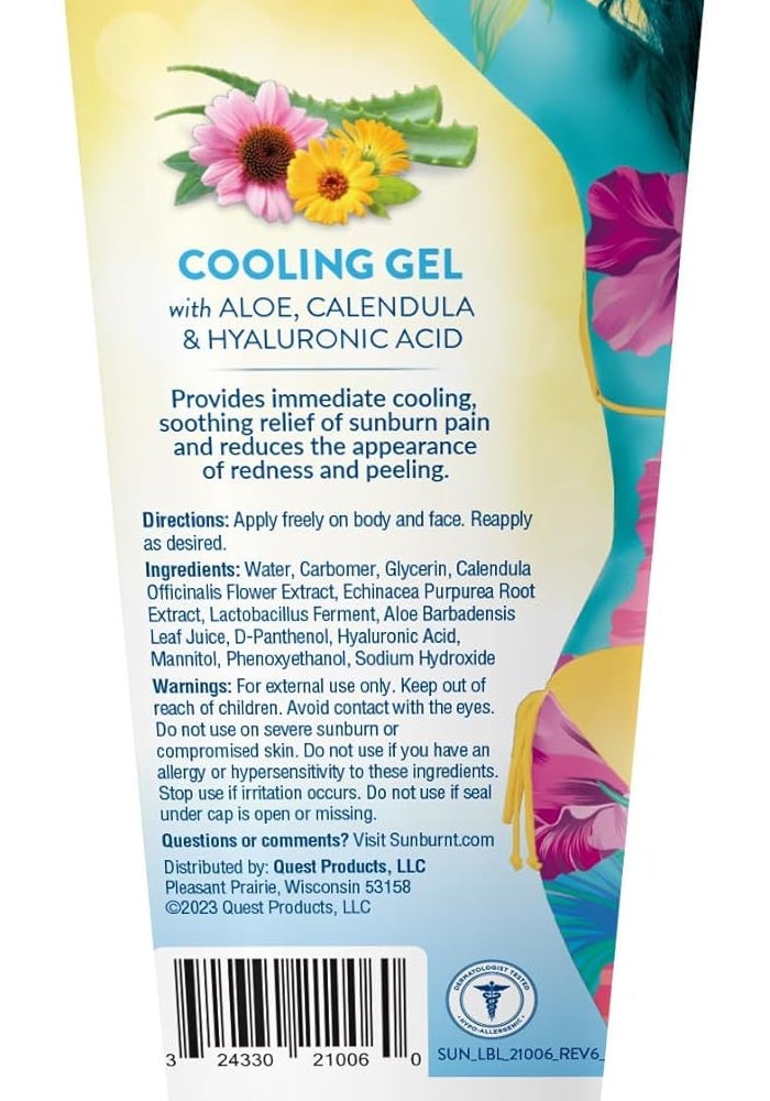 Sunburnt Advanced Sun Recovery After-Sun Gel - Ultra Hydrating Aloe Vera Gel with Calendula, Echinacea & Hyaluronic Acid, 6 Ounce - Image 5