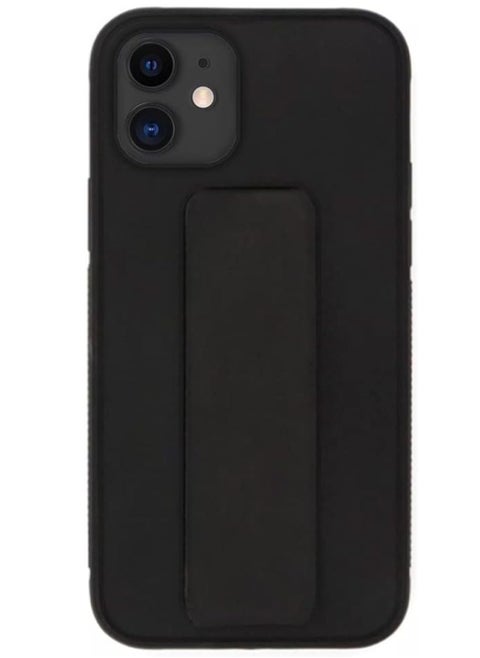 Protective Case Cover with Finger Grip Stand for Apple iPhone 11 Black