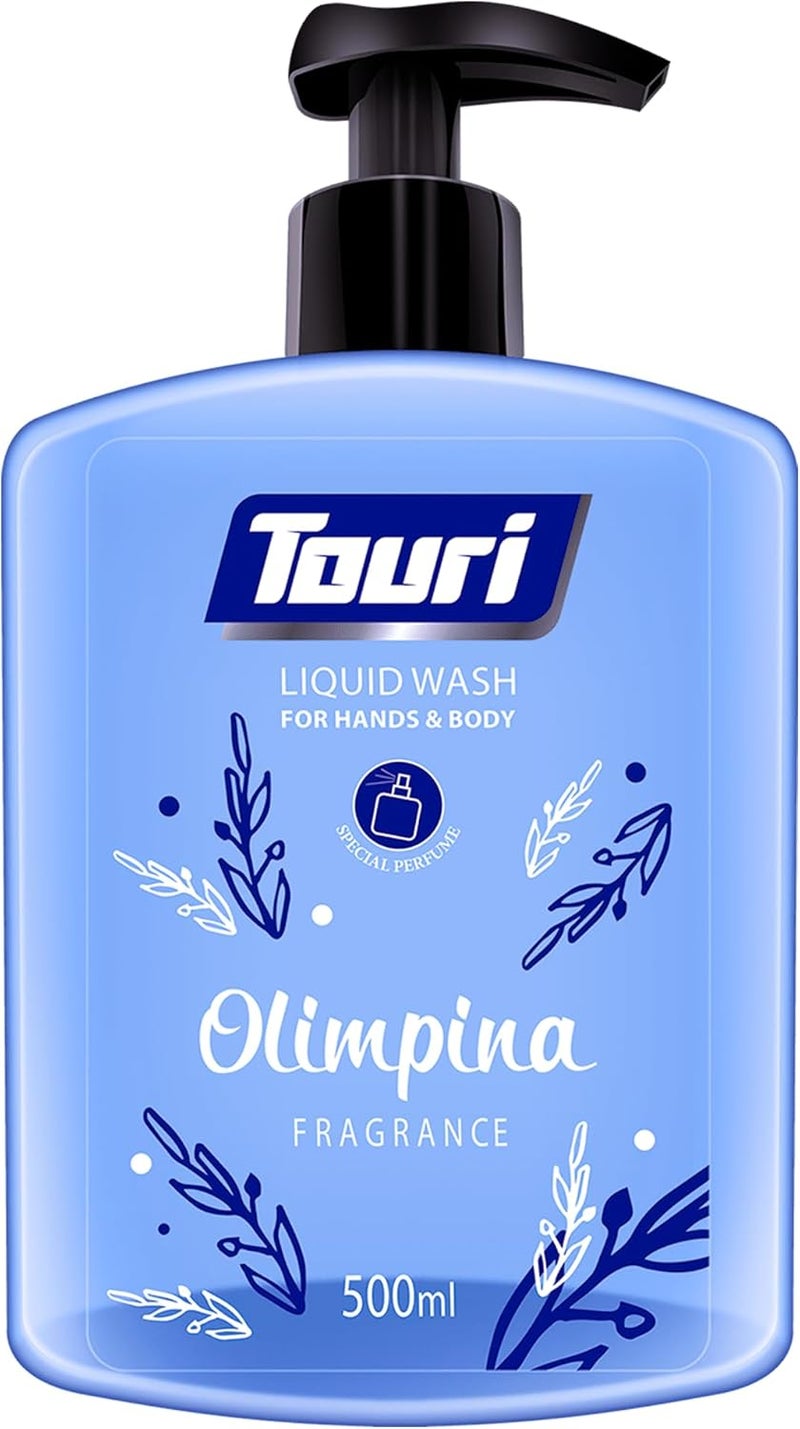 Touri Elegance Olympiana Scent Liquid Hand Soap 500 ml - Image 1