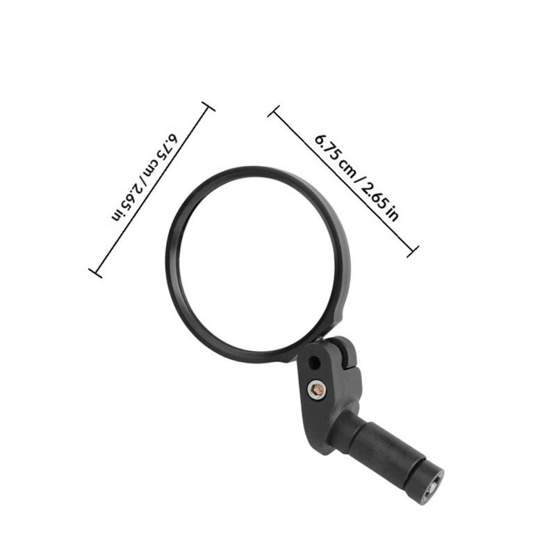 Adjustable Acrylic Bike Handlebar Mirror 16 22mm Bar End Safe Cycling Accessory - Image 3