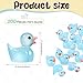 Hoemwarm 200Pcs Luminous Mini Resin Ducks Tiny Ducks Miniature Glow in The Dark Ducks Small Ornament Decoration for Home School Landscape Aquarium Ornament Dollhouse AccessoriesToys Party GiftBlue - Image 4