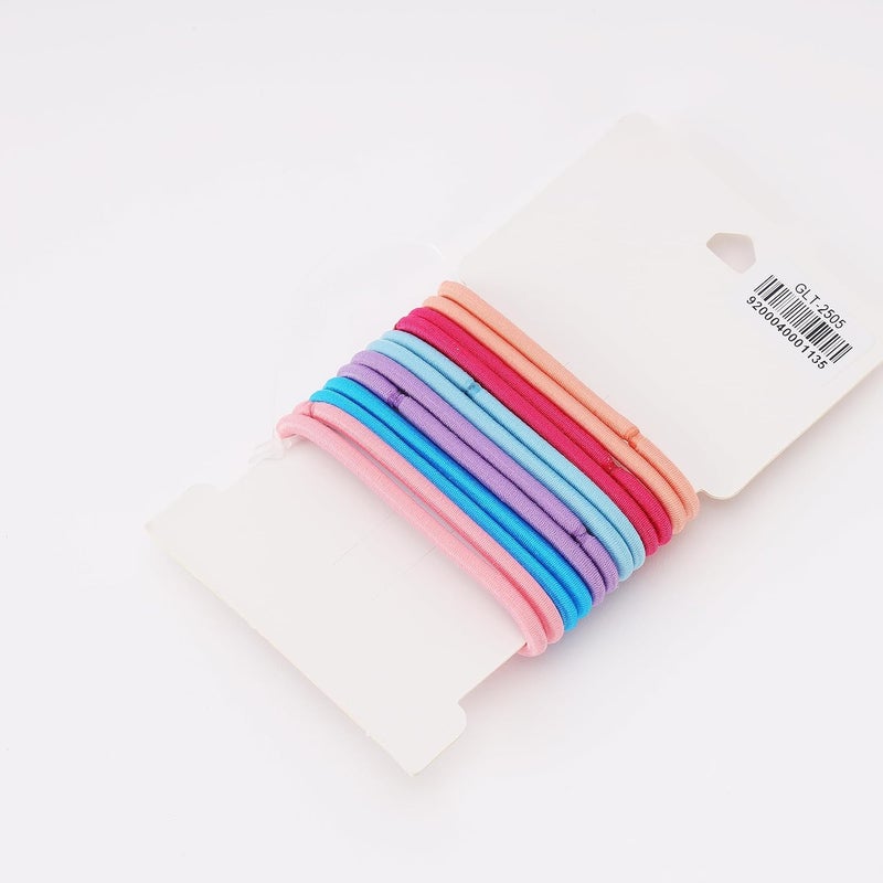 GLITTERS Trendy Fashion Multicolour Star Pony Back Elastics - Set of 6 Hair Tie Holders for Women and Girls - Image 4