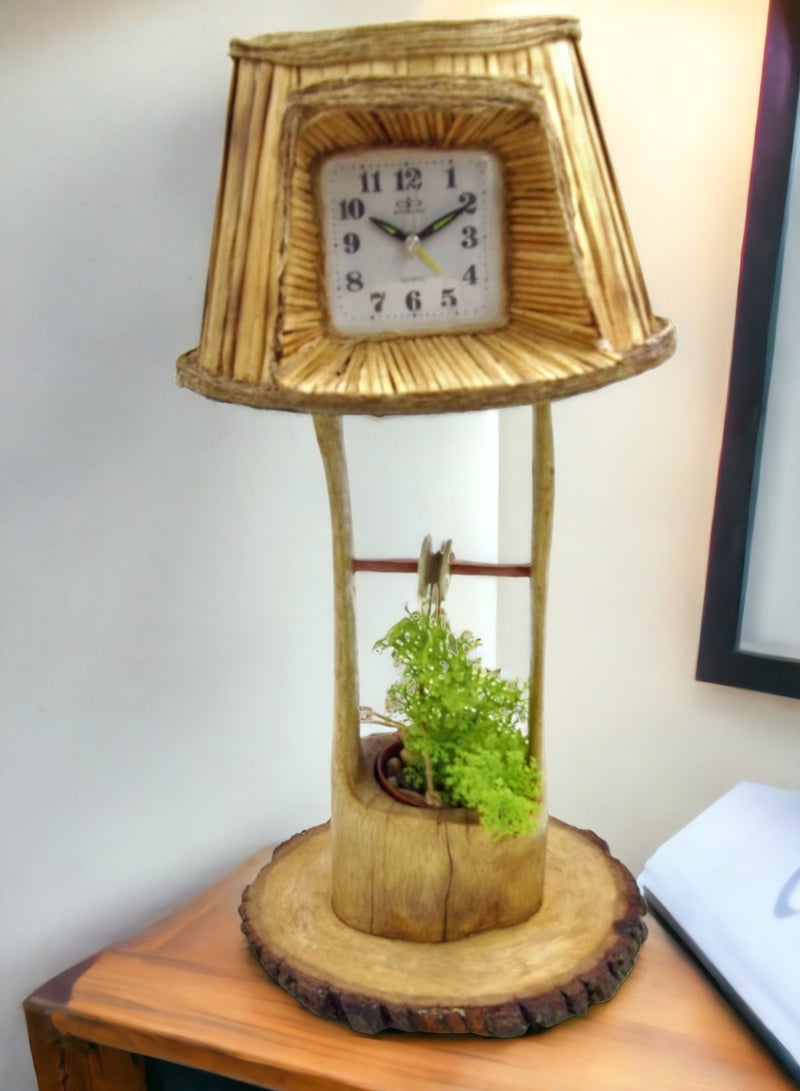 ارك تحفة  شكل اباجورة بساعة وبئر قديم \ 40*10  سم  سم - Image 5