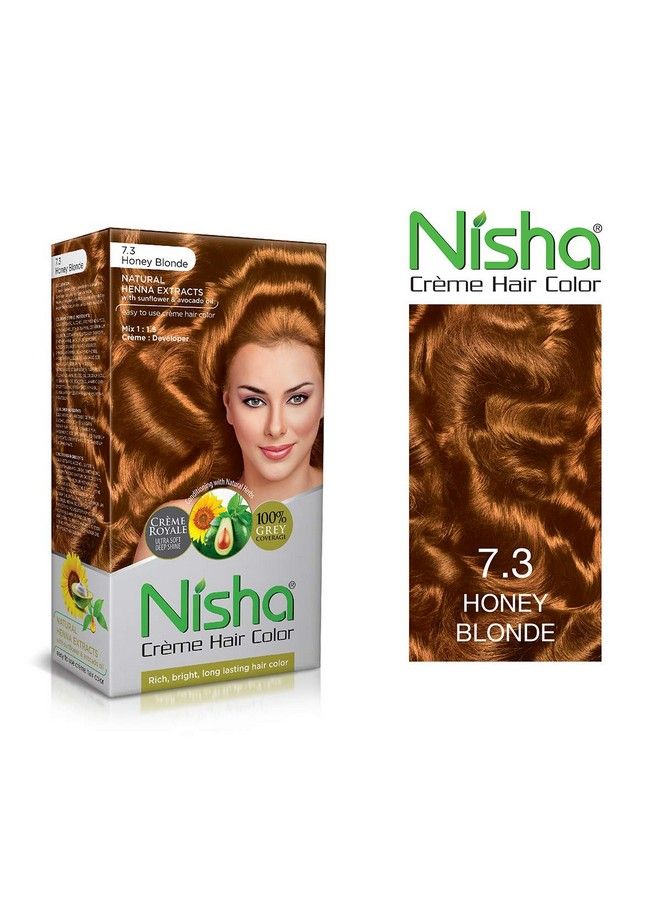 Nisha Creme Hair Color Combo Pack Burgundy & Honey Blonde Rich Bright Long Lasting Shine Hair Colour (60Gm + 90Ml + 18Ml Nisha Conditioner) - Image 5