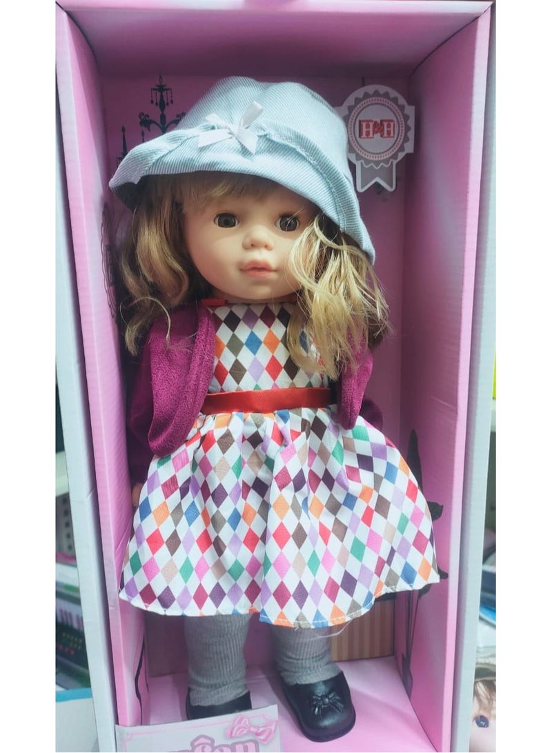 Soft Baby Doll, 38Cm Girl Doll With Multicolor Hair, My First Doll For Babies, Toddlers, Girls, Boys (Multi-Style) Cute And Suitable Gift - Image 3