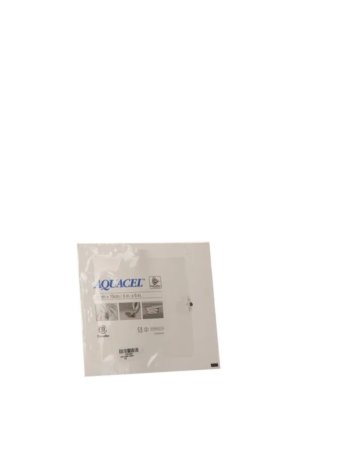 convatec ConvaTec AQUACEL Hydrofiber15x15 Ribbon Dressing with Strengthening Fiber for Packing Small Wounds, Medical Grade, Absorbant, Non-Woven, Sterile, 5ct Box - Image 3