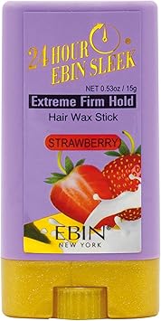 EBIN NEW YORK 24 Hour Edge Tamer Sleek Hair Wax Stick Strawberry 053oz 05oz