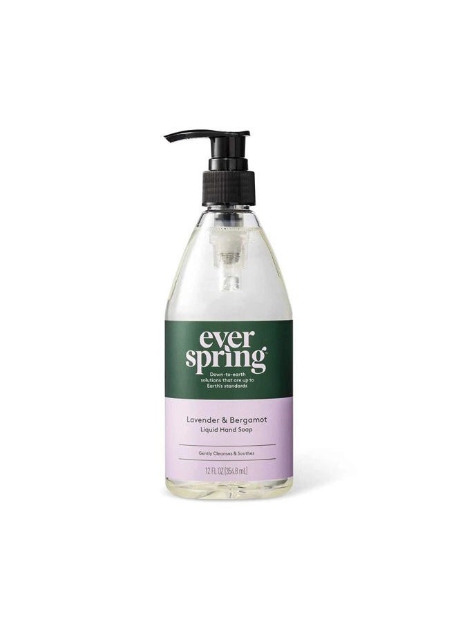 Lavender & Bergamot Liquid Hand Soap - 12 fl oz - Everspring