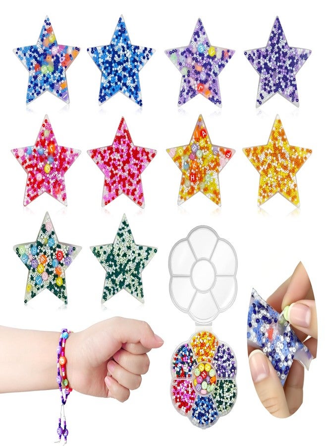 estardaa 10-Piece Picky Pad, Skin Picking Fidget Toys with DIY Bracelet Picking Pad (Includes Divided Container) – Sensory Fidget Pads for Relieving Anxiety & Dermatillomania, Suitable for Kids & Adults - Image 1