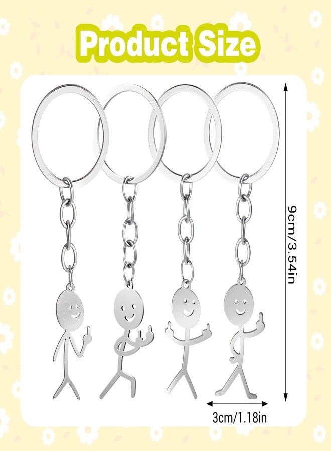 Pmeixcy 3Pcs Funny Keychain for Women,Middle Finger Keyring,Fun Keychains,Matching Keychains,Cool Gifts for Men - Image 4