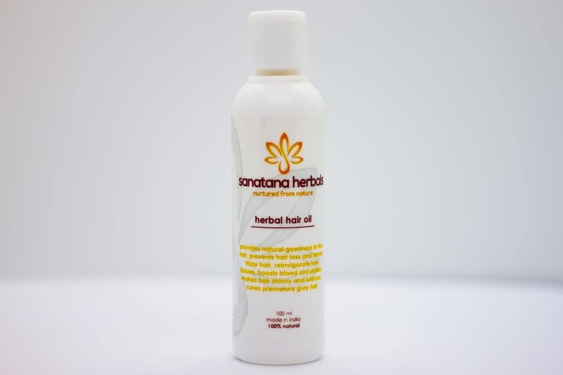 Sanatana herbals Herbal Hair Oil by Sanatana Herbals Pack of 1 100 ml  - Image 4