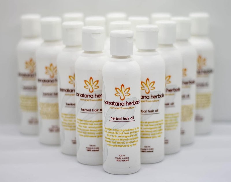 Sanatana herbals Herbal Hair Oil by Sanatana Herbals Pack of 1 100 ml  - Image 3